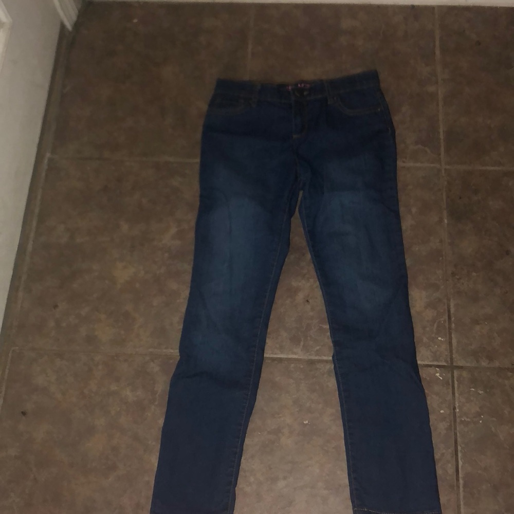 Dark wash denim jeans from the children’s place